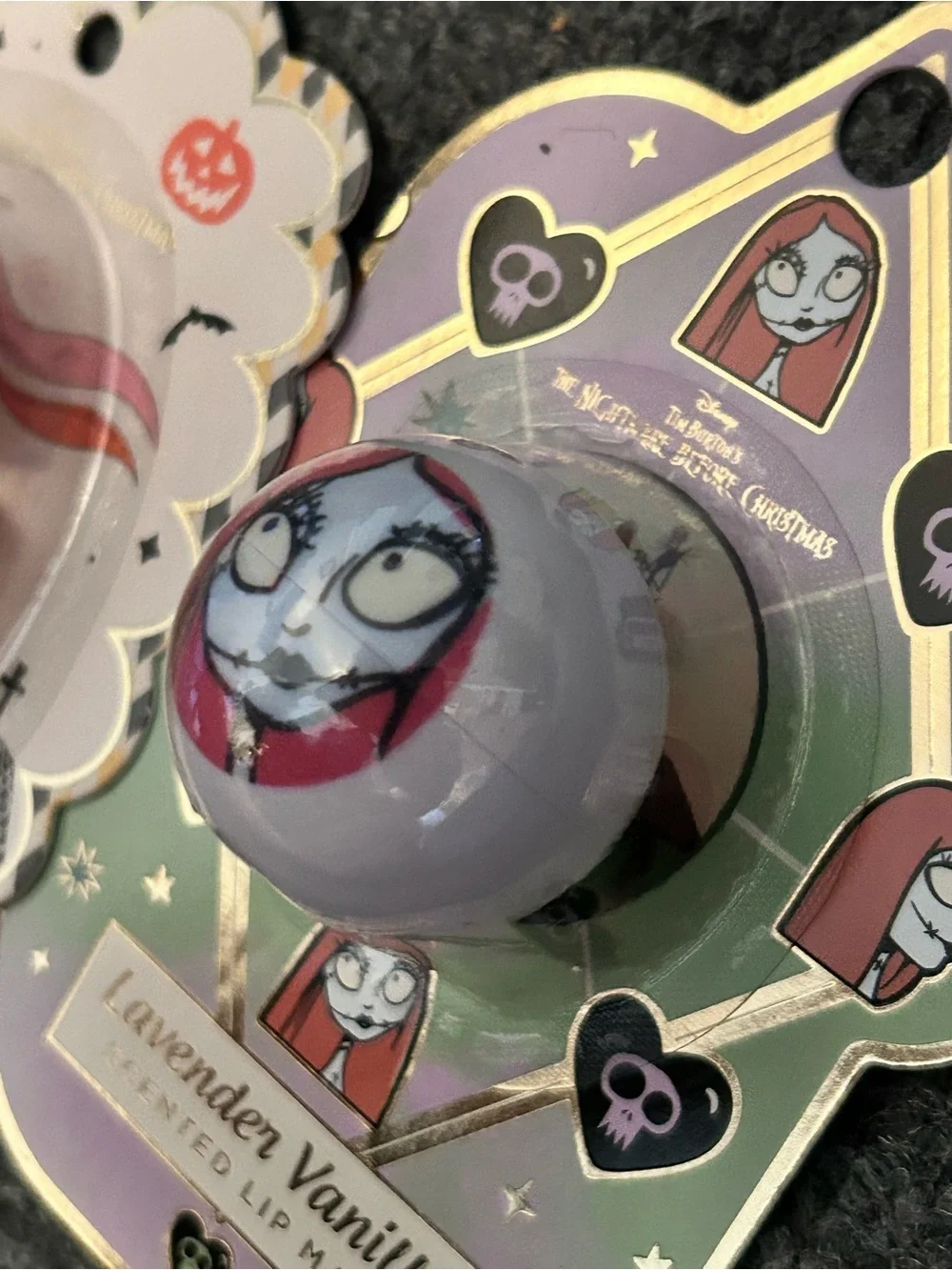 Nightmare Before Christmas Sally Lip Balm Ball & Zero Lip Gloss Set